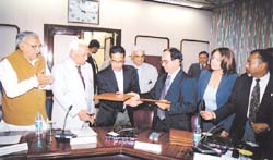 An MoU on trade ties between Prince George's County of Maryland of USA and Haryana was signed in the presence of state Governor A.R. Kidwai and Chief Minister Bhupinder Singh Hooda, at a function in the Capital 