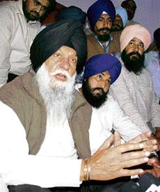 Punjab cooperation minister Kanwaljit Singh talks to reporters at Rajpura