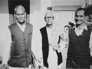 (L to R)Jaidev Kapoor, Shiv Verma and Surinder Pandey, Bhagat Singhs friends, who were convicted in the Lahore Conspiracy Case