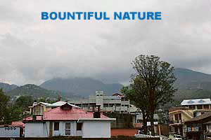 After three sunny days, the weather changed when black clouds covered the hills of McLeodganj in Dharamsala on Saturday evening.