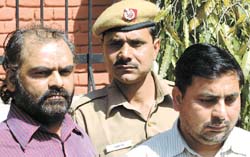 The accused in police custody