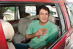 Arun Govil, who acted the role of Lord Rama in Ramanand Sagars Ramayan shifts from hotel in Amritsar on Saturday. 