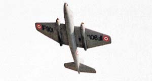 A Canberra gives its last public display during the Presidents Fleet Review in Chandigarh recently