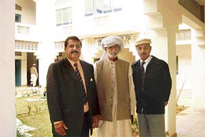 Prime Minister of India Manmohan Singhs childhood friends at a college near the holy Katasraj shrine in Pakistan