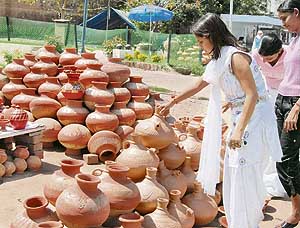 With soaring temperatures, earthen pots are back in demand in Chandigarh.