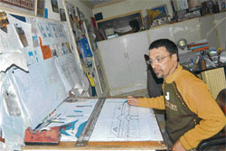 Tariq has rendered services in prestigious projects of J&K 