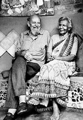 Laurie Baker (1917-2007) with his wife Elizabeth
