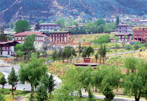 The enchanting Paro valley.