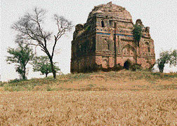 The tomb of Taj Bibi at Sirhind