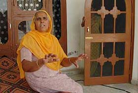 Paramjeet Kaurs mother Mohinder Kaur at her house in Feroz Sanghowal village in Kapurthala district