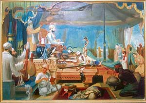 Nurjahan Begum visits Guru Hargobind.
