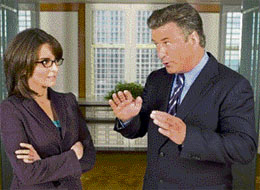A LAUGH RIOT: Fey & Baldwin in 30 Rock