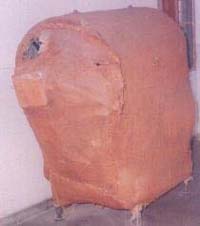 The unused incinerator lying at the hospital.