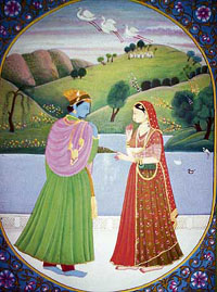 A miniature painting that will be on display at an exhibition in Los Angeles in June.