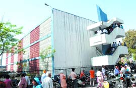 A view of the building at civil lines area where pasport office is situated.