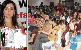 Stephania Gulina showing latest international fashion trends