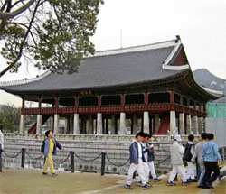 A majestic hall within the palace complex