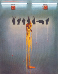 A painting by Vasudha Thozhur.