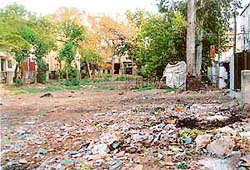 A park in Industrial Area B that is a garbage dump