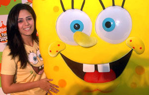 CALLING KIDDIE STARS: Television celebrity Mona Singh of Jassi fame during the launch of Nick Fundoo Superstar Contest on Nick Channel at a press conference in the Capital on Tuesday