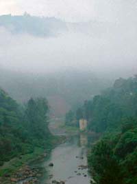 With drop in temperature following rain, fog has staged a comeback in Mandi and adjoining Balh valley. It is a rare phenomenon in summers. Suketi Khud, near Mandi town, was enveloped in fog