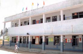 The building of the DAV Public School in Neshta in Attari, which has become the hub of much-needed education in the area. 