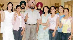Students of the Guru Nanak Institute of Management and Technology, Gujarkhan Campus, Model Town, Ludhiana