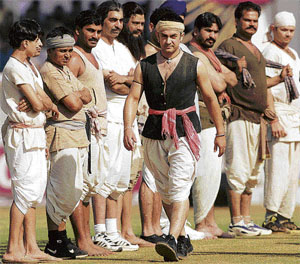 Lagaan was about the conflict between a spirited villager, Aaamir Khan, and a Britisher,
