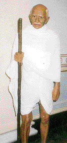 Mahatma Gandhis wax statue was installed in the 1960s