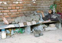 The authorities concerned fail to spare a thought for this mentally-challenged man, who lives in a bus shelter in Sector 27, Chandigarh, and others like him
