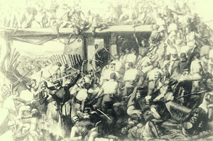 A battle scene of 1857
