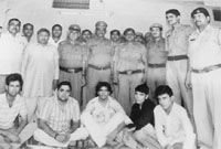 Members of an inter-state gang in police custody at Bhiwani.