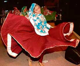 Girls perform Haryanvi dance at The Tribune sponsored Plaza Carnival in Sector 17, in Chandigarh on Saturday. 
