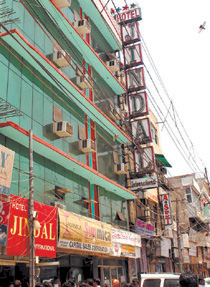 The hotel from where the child fell and died. 