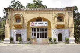 A view of the Service Club, one of the three clubs which have been told to vacate Ram Bagh.