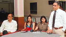 JK Dogra addresses press conference to announce the launch of a pilot training programme in Ludhiana