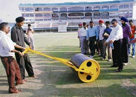 Curators get tips on hard and bouncy pitches during a seminar at PCA Stadium, Mohali