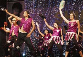 Dancers perform during “Summer Funk-2007” organised by Shiamak Davar’s Institute for Performing Arts and the Durga Das Foundation at Sector 5, Panchkula