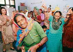 Members of the Gangadevi Club celebrate their sunset years with dignity and joy at the Mauli Jagran community centre.