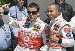Lewis Hamilton (right) can stretch his championship lead and add to the discomfort of McLaren team-mate Fernando Alonso in Sundays US Grand Prix.