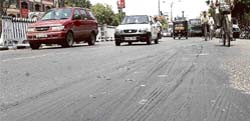 A freshly carpeted Ferozepur road