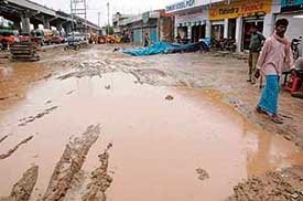 The pre-monsoon showers have already brought misery to the residents of Zirakpur.