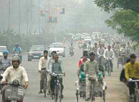 Change in the weather pattern induced mist-like conditions in Chandigarh on Tuesday morning.
