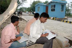 Employees of toll firm are busy doing survey of vehicles these days