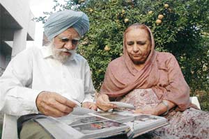 GOLDEN MOMENTS: Monty’s grandparents go through his childhood photographs