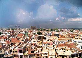 BEAUTY OF NATURE: A view of clouds hovering over Bathinda city