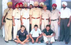 Accused in the police custody.