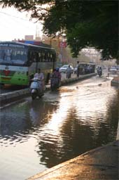 Clogged drains, stagnant water, the city residents are bearing the brunt of