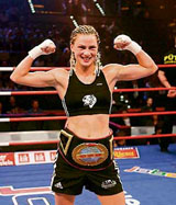 Germanys Alesia Graf exults after defeating 