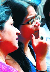 Admission seekers at Hindu College see the second 